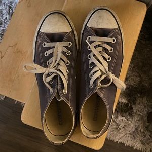 Navy blue low rise converse